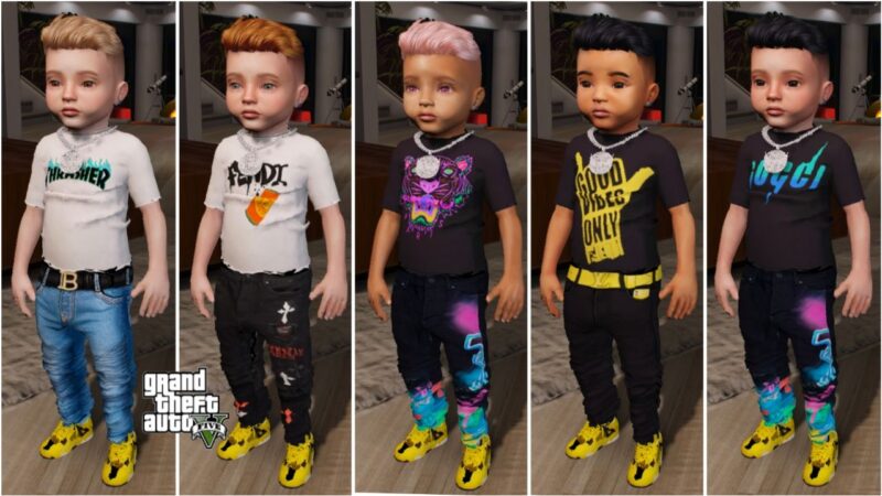 GTA 5 :- Baby Male 139 Bundle with 5 Variants [Singleplayer/Fivem Ready ...