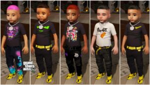 GTA 5 :- Baby Male 107 Bundle with 5 Variants [Singleplayer/Fivem Ready] [ 30% OFF]