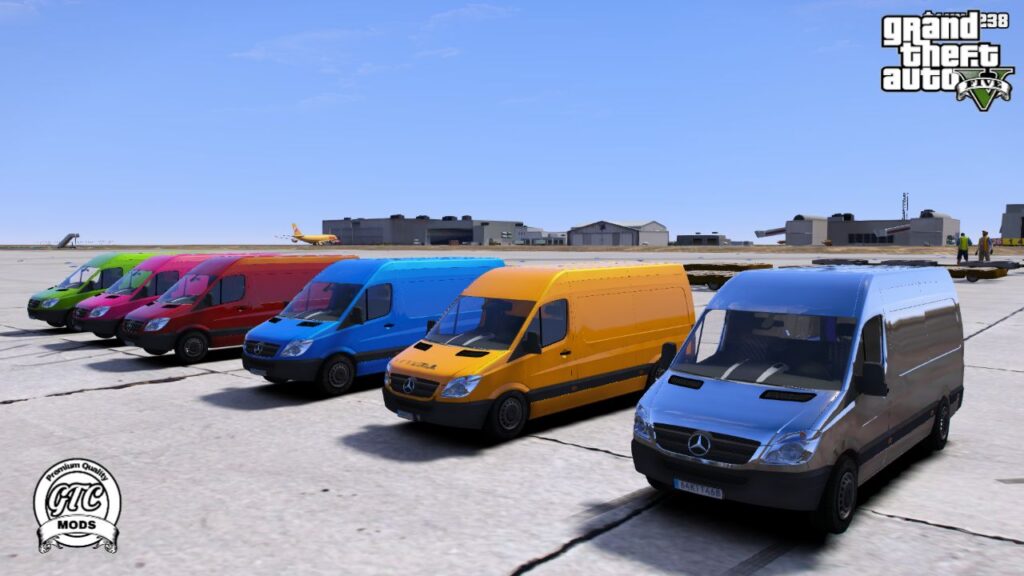 GTA 5 :- Small Mercedes-Benz Cargo Sprinter Van for Kids and Babies ...