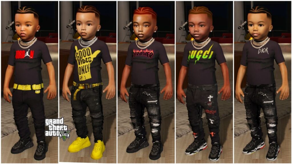 GTA 5 :- Baby Male 108 Bundle with 5 Variants [Singleplayer/Fivem Ready ...