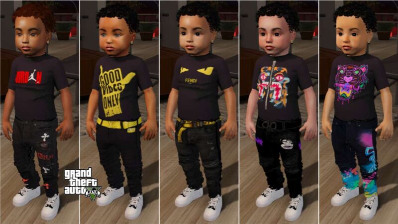 GTA 5 :- Baby Male 163 Bundle with 5 Variants [Singleplayer/Fivem Ready ...