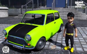 GTA 5 :- Small Mr Bean Mini Cooper Car for Babies [Singleplayer/Fivem Ready]