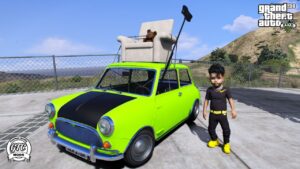 GTA 5 :- Small Mr Bean Mini Cooper Car for Babies [Singleplayer/Fivem Ready]