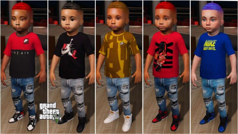 GTA 5 :- Baby Male 185 Bundle with 5 Variants [Singleplayer/Fivem Ready ...