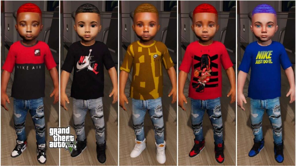 GTA 5 :- Baby Male 185 Bundle with 5 Variants [Singleplayer/Fivem Ready ...