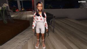 GTA 5 :- Child Female 10 C (Size 2.0) [Singleplayer/Fivem Ready] (Face rigged)