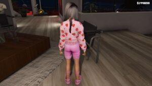 GTA 5 :- Child Female 10 A (Size 2.0) [Singleplayer/Fivem Ready] (Face rigged)