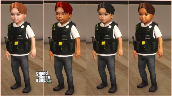 GTA 5 :-Police Baby Male 215 Bundle with 4 Variants [Singleplayer/Fivem Ready] - Image 2