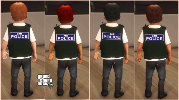 GTA 5 :-Police Baby Male 215 Bundle with 4 Variants [Singleplayer/Fivem Ready] - Image 3