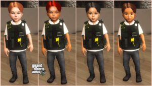 GTA 5 :-Police Baby Male 215 Bundle with 4 Variants [Singleplayer/Fivem Ready]