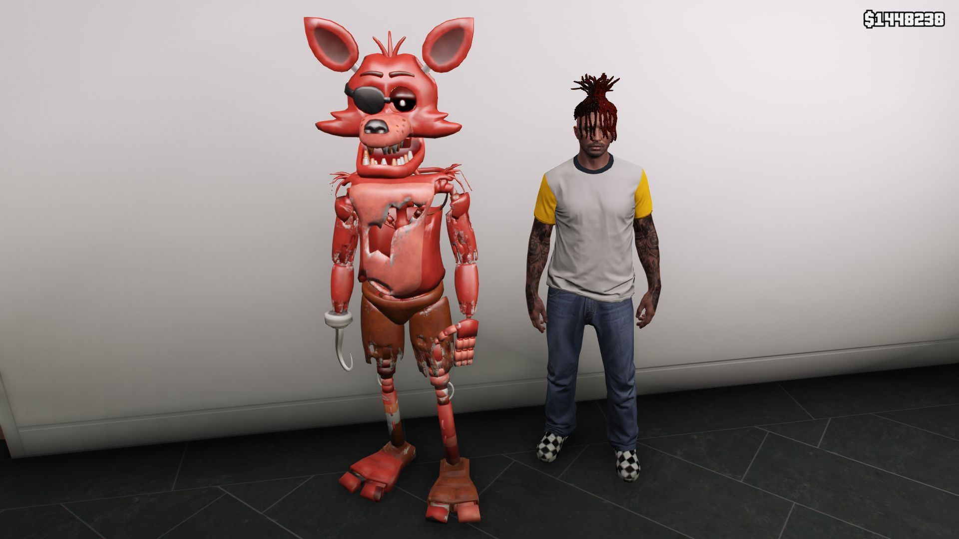 GTA 5 :- Foxy From FNAF Ped Mod for GTA V [Singleplayer/Fivem