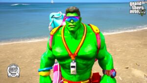 GTA 5:-Hulk-Seaside Lifeguard Ped Mod for [Singleplayer Add-On/Fivem Ready](Colour-3)
