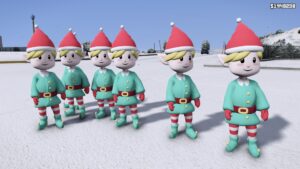 GTA 5:-Christmas Elf Ped Mod for GTA V [Singleplayer Add-On/Fivem Ready]