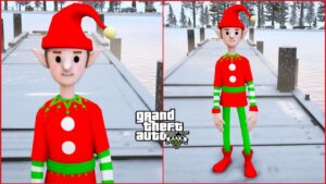 GTA 5:-Thin Christmas Red Elf V1 Ped Mod for [FiveM/Singleplayer]