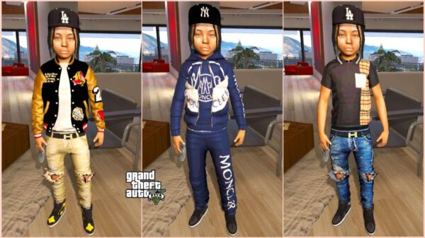 GTA 5 :- Child Male 52 C M for [FiveM/Singleplayer] with 3 Outfits