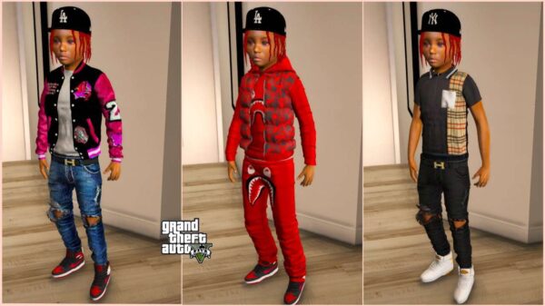 GTA 5 :- Child Male 52 D M for [FiveM/Singleplayer] with 3 Outfits - Image 2