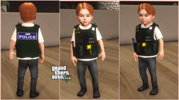 GTA 5 :-Police Baby Male 215 B Ped for [Fivem Ready/Singleplayer]