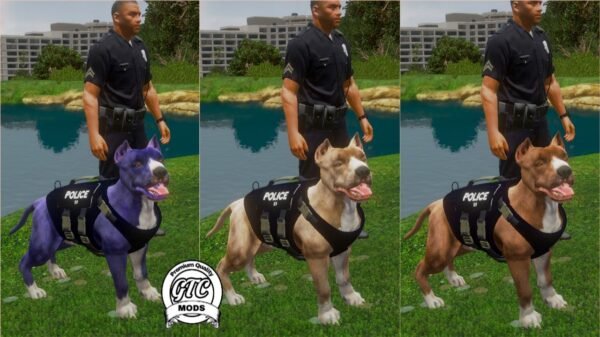 GTA 5: Pit Bull K9 Dog Pet for FiveM (Normal + K9 Fivem)