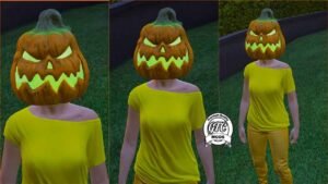 GTA 5 : Halloween mod for Fivem- Angry Pumpkin Head (Male & Female) 🎃