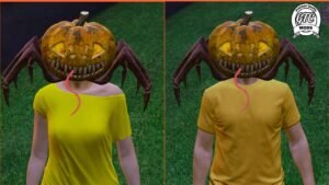 GTA 5 : Pumpkin Spider Halloween Mask for FiveM (Male & Female) 🎃