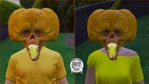 GTA 5 : Cursed Pumpkin Halloween Head for Fivem (Male & Female) 🎃