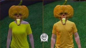 GTA 5 : Cursed Pumpkin Halloween Head for Fivem (Male & Female) 🎃
