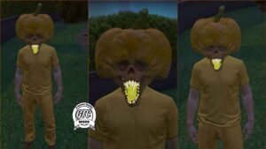 GTA 5 : Cursed Pumpkin Halloween Head for Fivem (Male & Female) 🎃