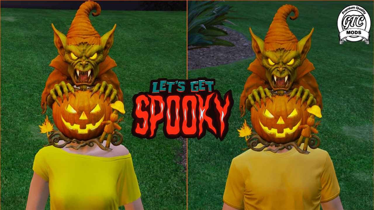 Fivem Halloween Mods | Pumpkin goblin Jack-o’-Lantern halloween masks for fivem gta 5
