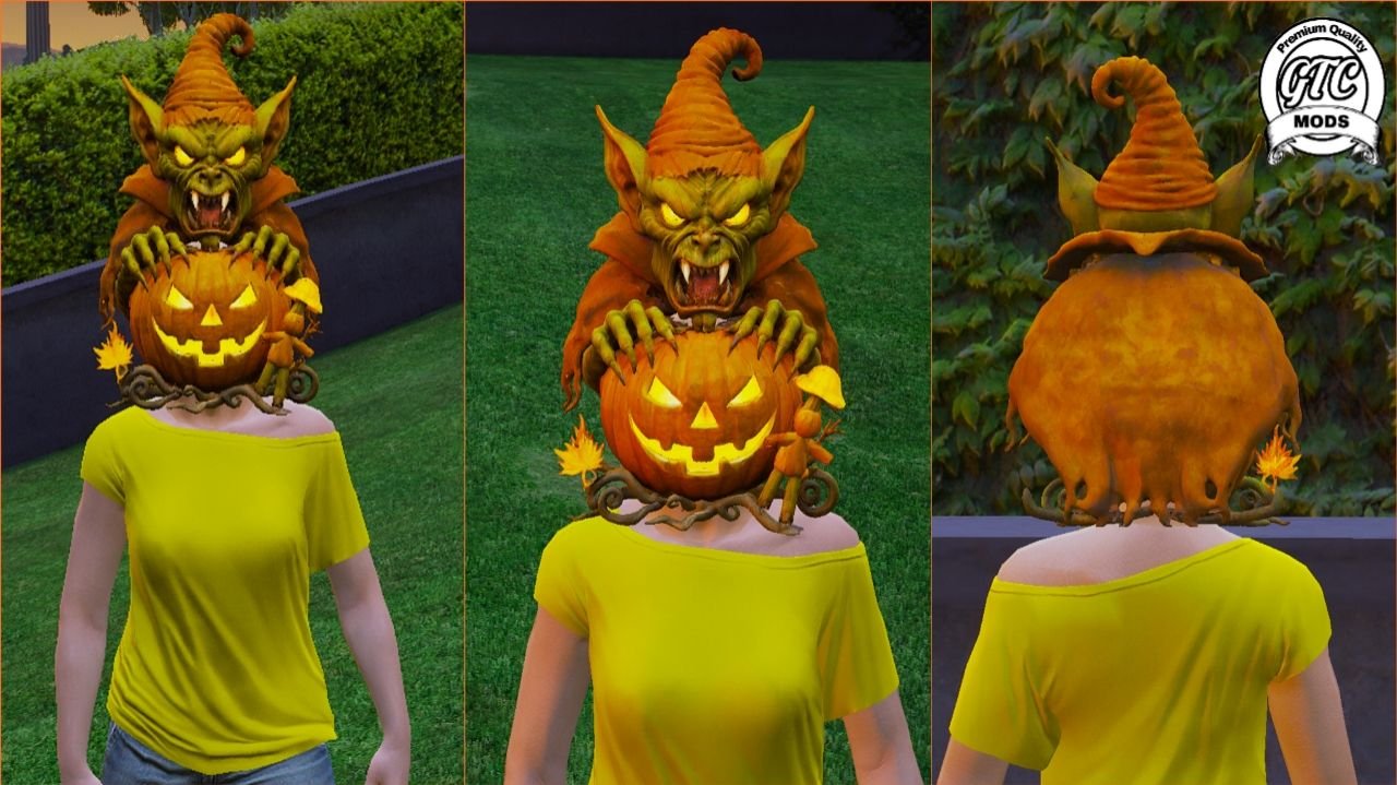 Fivem Halloween Mods | Pumpkin goblin Jack-o’-Lantern halloween masks for fivem gta 5
