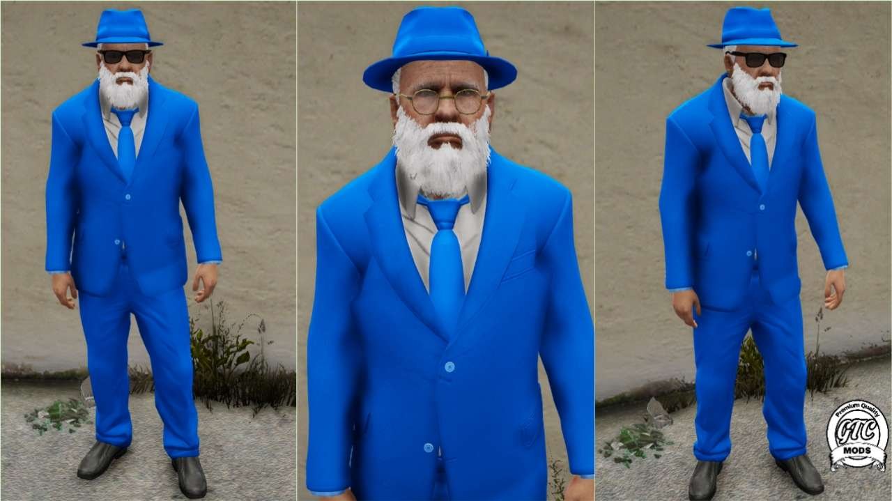 GTA 5: Mafia Old Man Ped mod for fivem | Custom add peds | Elderly mafia boss for fivem
