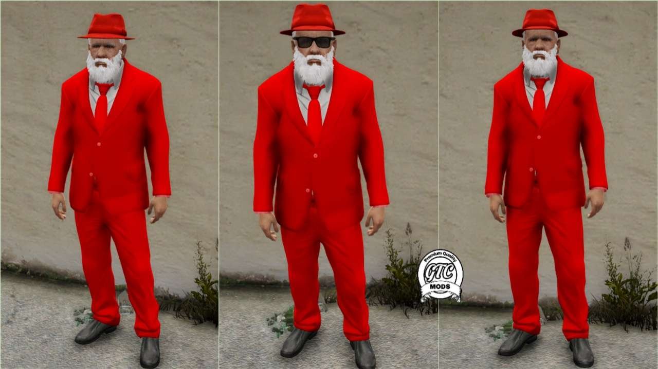 GTA 5: Mafia Old Man Ped mod for fivem | Custom add peds | Elderly mafia boss for fivem